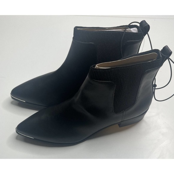 Brighton Black Ankle Boots - Picture 8 of 9